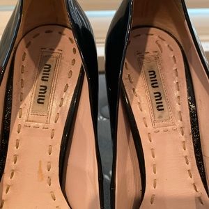 Miu Miu black high heels in size 37 Size 6.5